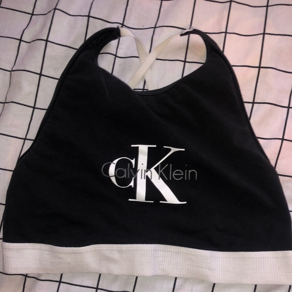 calvin clean halter top